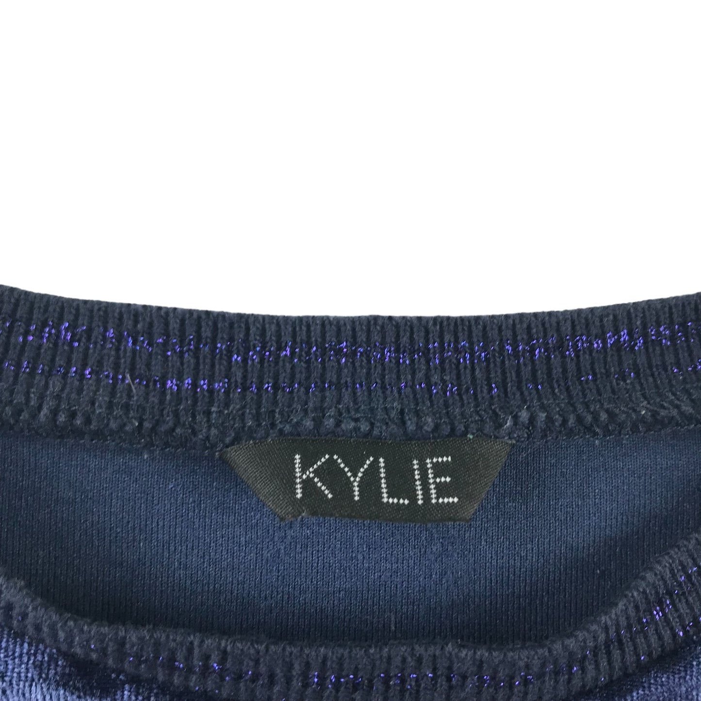 M&Co Kylie Sweater Age 11 Navy Blue Velvet Brooklyn NYC