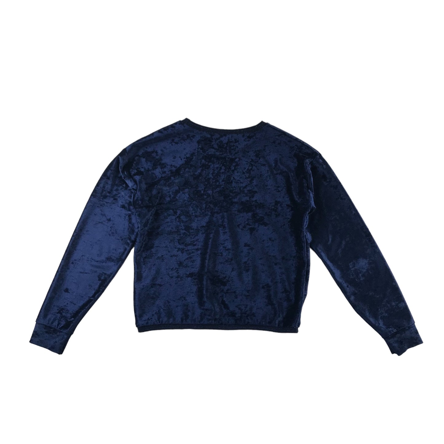 M&Co Kylie Sweater Age 11 Navy Blue Velvet Brooklyn NYC