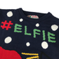 Primark Christmas Jumper Adult Medium Navy State Elf Jingle Bell