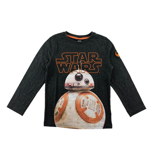 STAR WARS T-Shirt 6-7 Years Grey BB-8 Droid Graphic