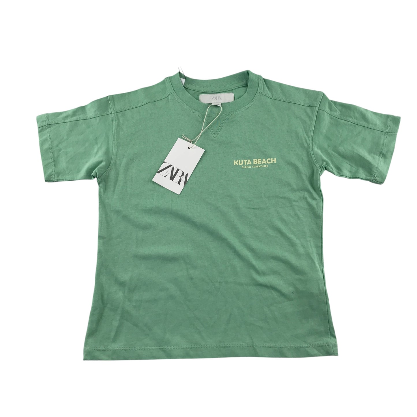 Zara top and shorts set 6-7 years green Kuta Beach short sleeve cotton