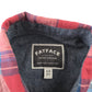 Fatface Shirt Age 8 Red White Blue Checked Pattern Short Sleeve Button Up