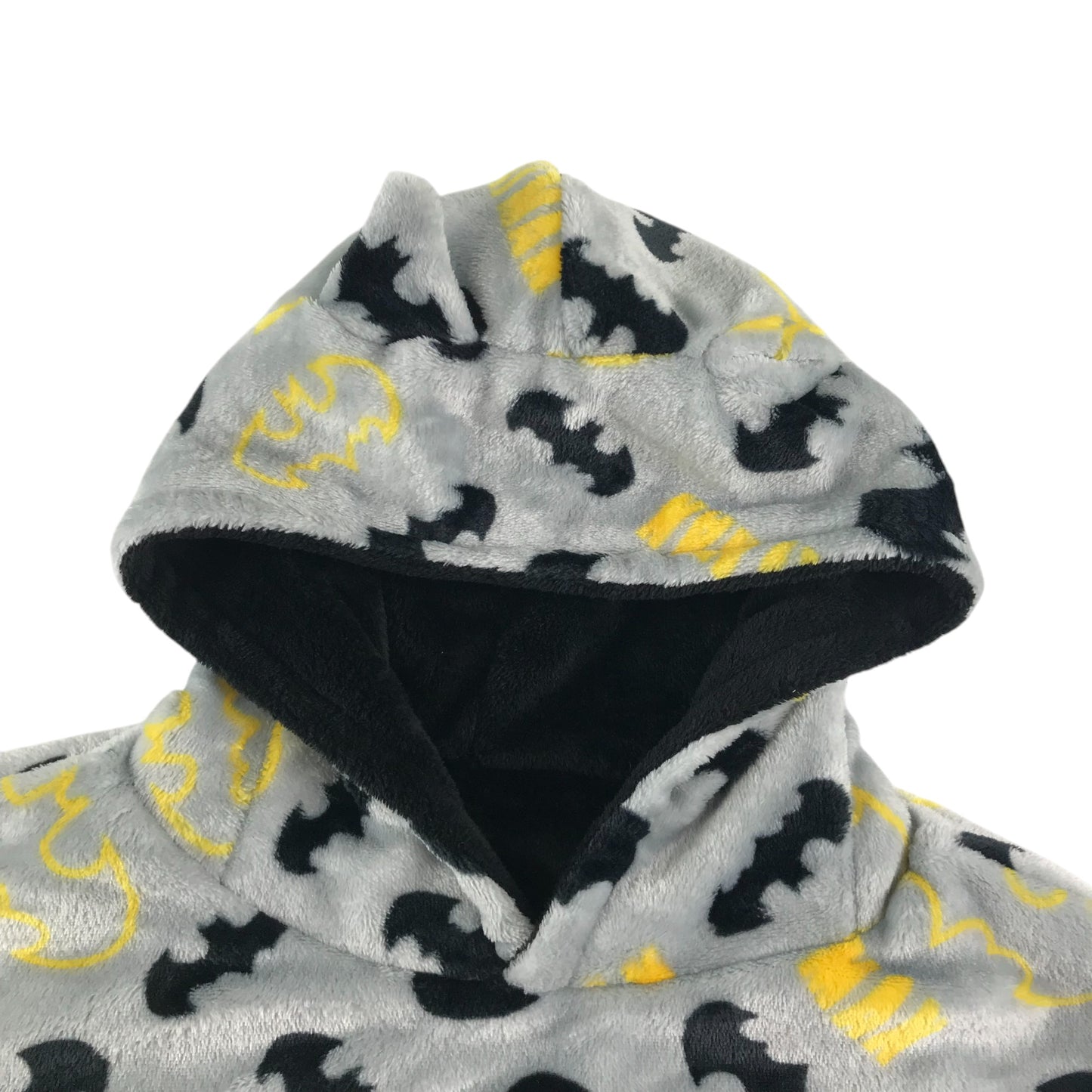 Primark blanket hoodie size kids S-M black batman reversible