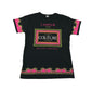 River Island t-shirt 9-10 years black pink graphic printed short sleeve cotton