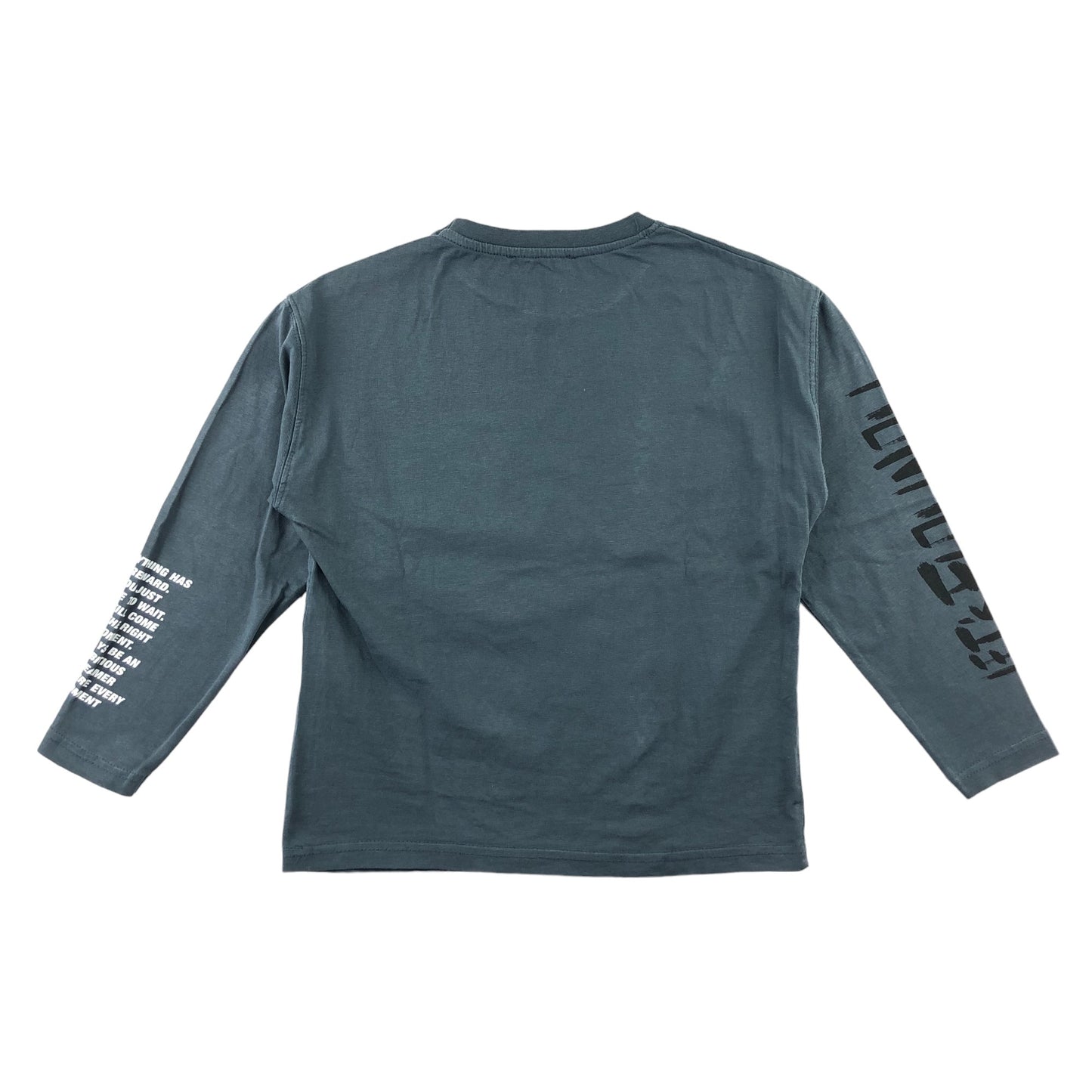 Zara T-Shirt 6-7 Years Grey Graffiti Graphic Tee