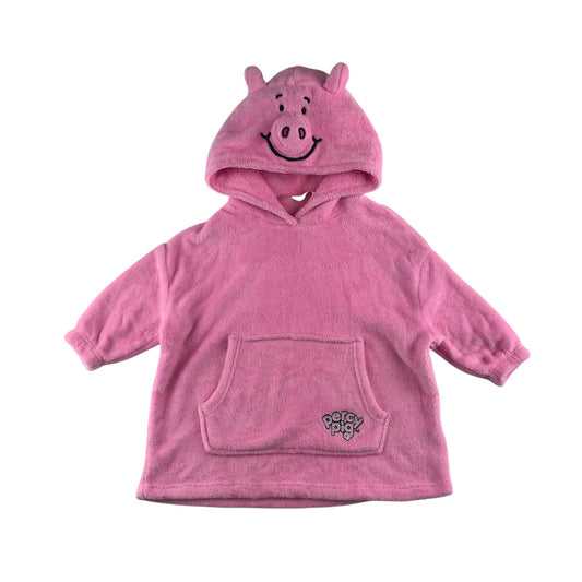 M&S blanket hoodie size kids small Percy Pig pillow hood