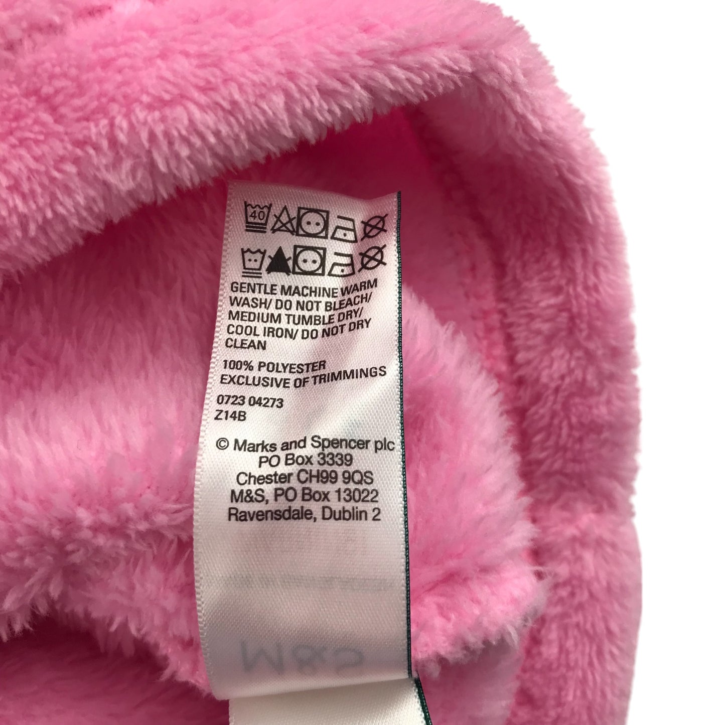 M&S blanket hoodie size kids small Percy Pig pillow hood