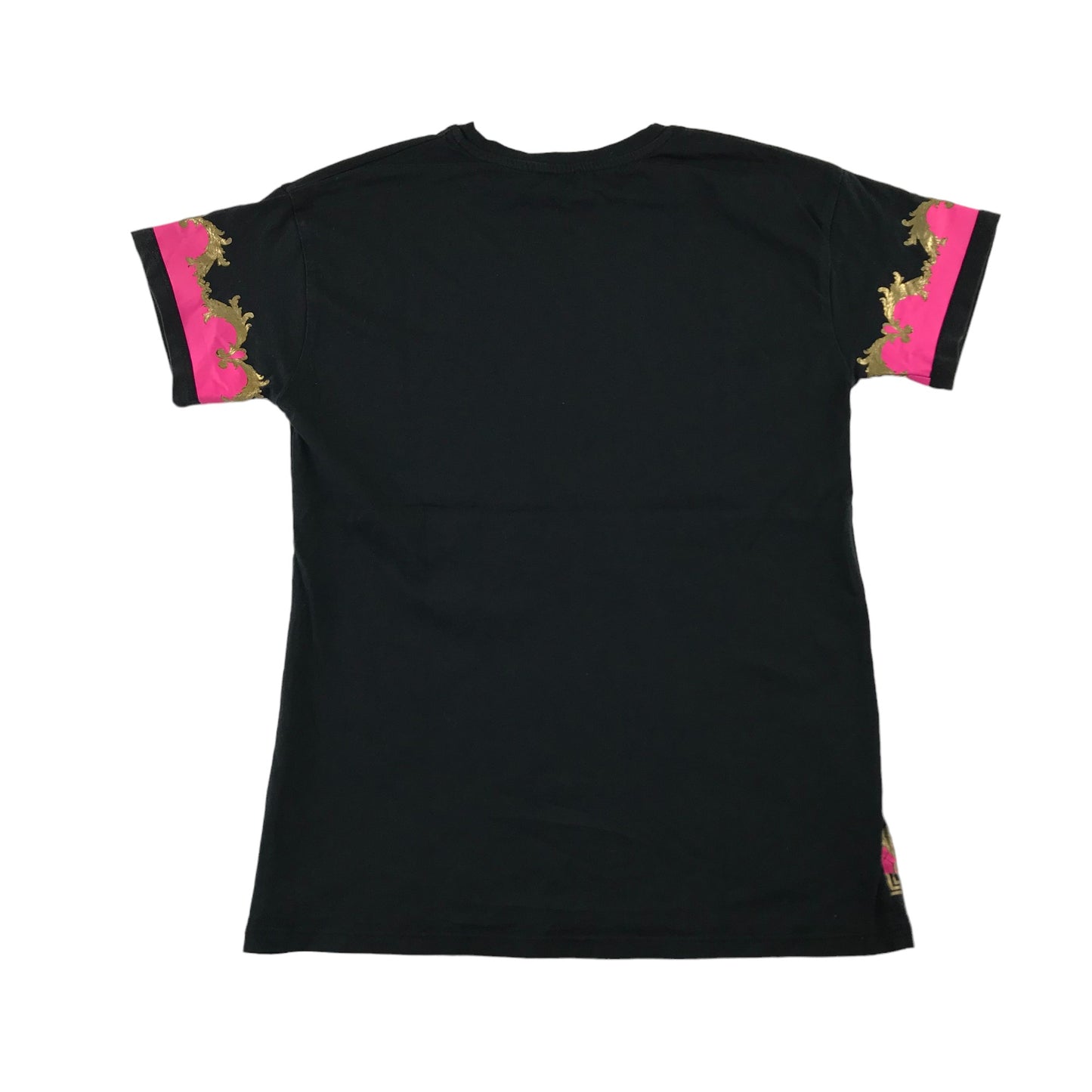 River Island t-shirt 9-10 years black pink graphic printed short sleeve cotton