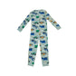 Anko onesie 7 years light blue truck print long sleeve cotton