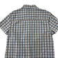 Next Shirt Age 9 Blue and Navy Checked Pattern Short Sleeve Button Up Cotton