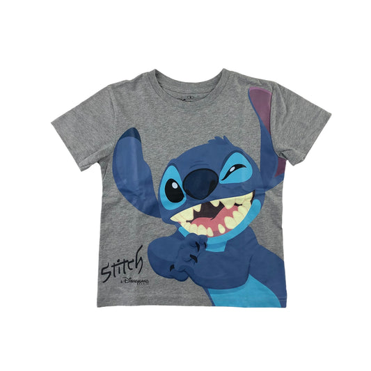 Disneyland Paris T-Shirt 5-6 years Grey Lilo and Stitch Graphic