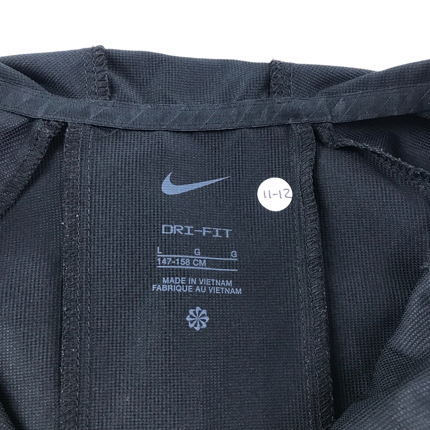 Nike jacket 11-12 years black light windbreaker