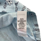 George t-shirt 9-10 years light blue floral short sleeve cotton