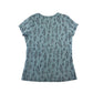 George t-shirt 9-10 years light blue floral short sleeve cotton