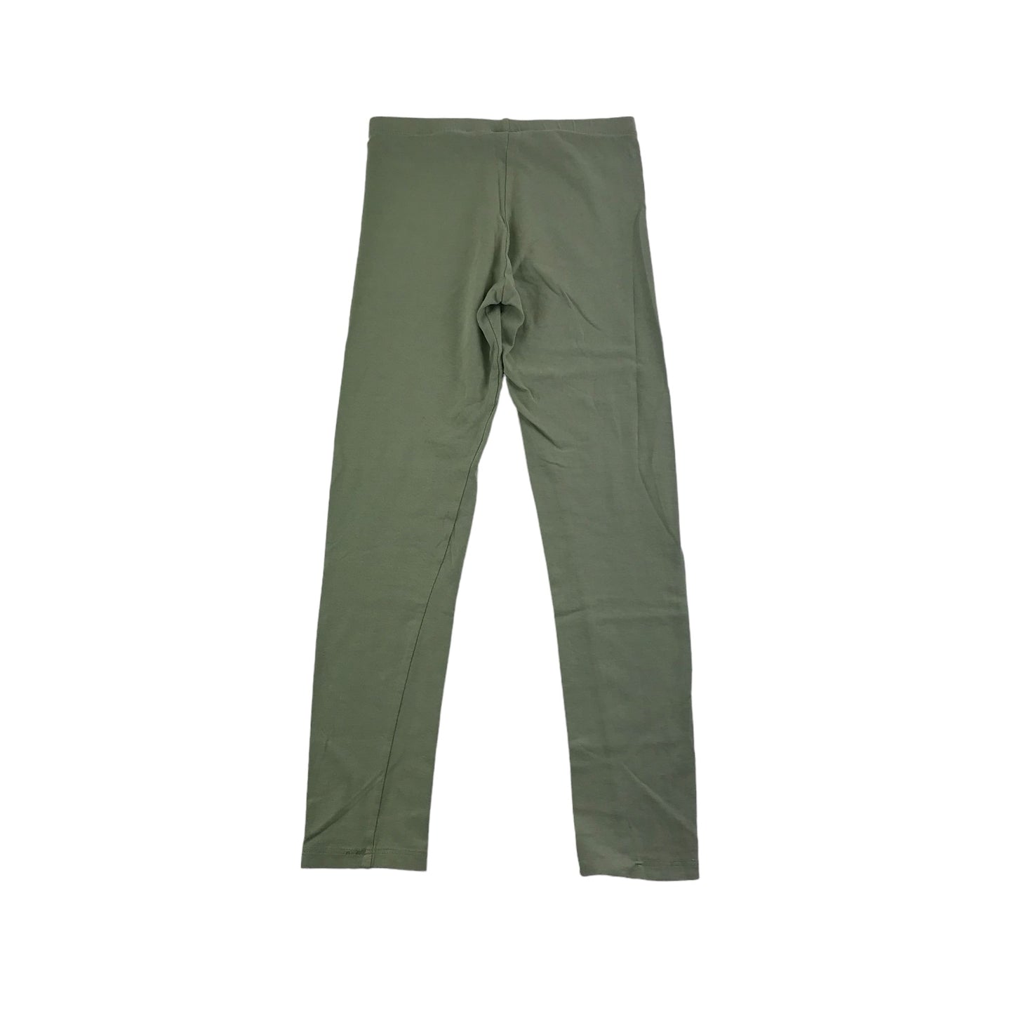 H&M Leggings Age 8 Light Khaki Green Plain