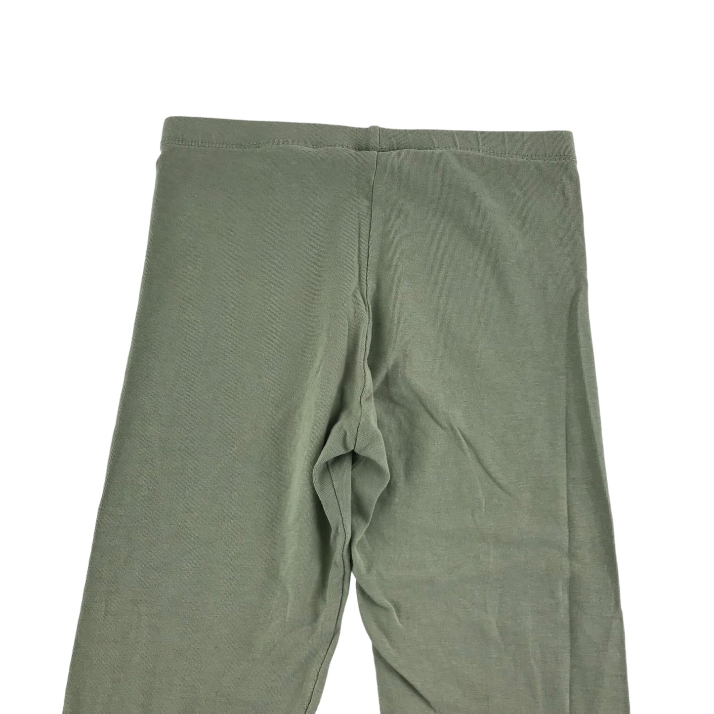 H&M Leggings Age 8 Light Khaki Green Plain