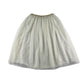Boden skirt 15-16 years white and gold sparkly midi length layered mesh