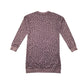 M&Co sweater dress 8-9 years pink leopard spot print