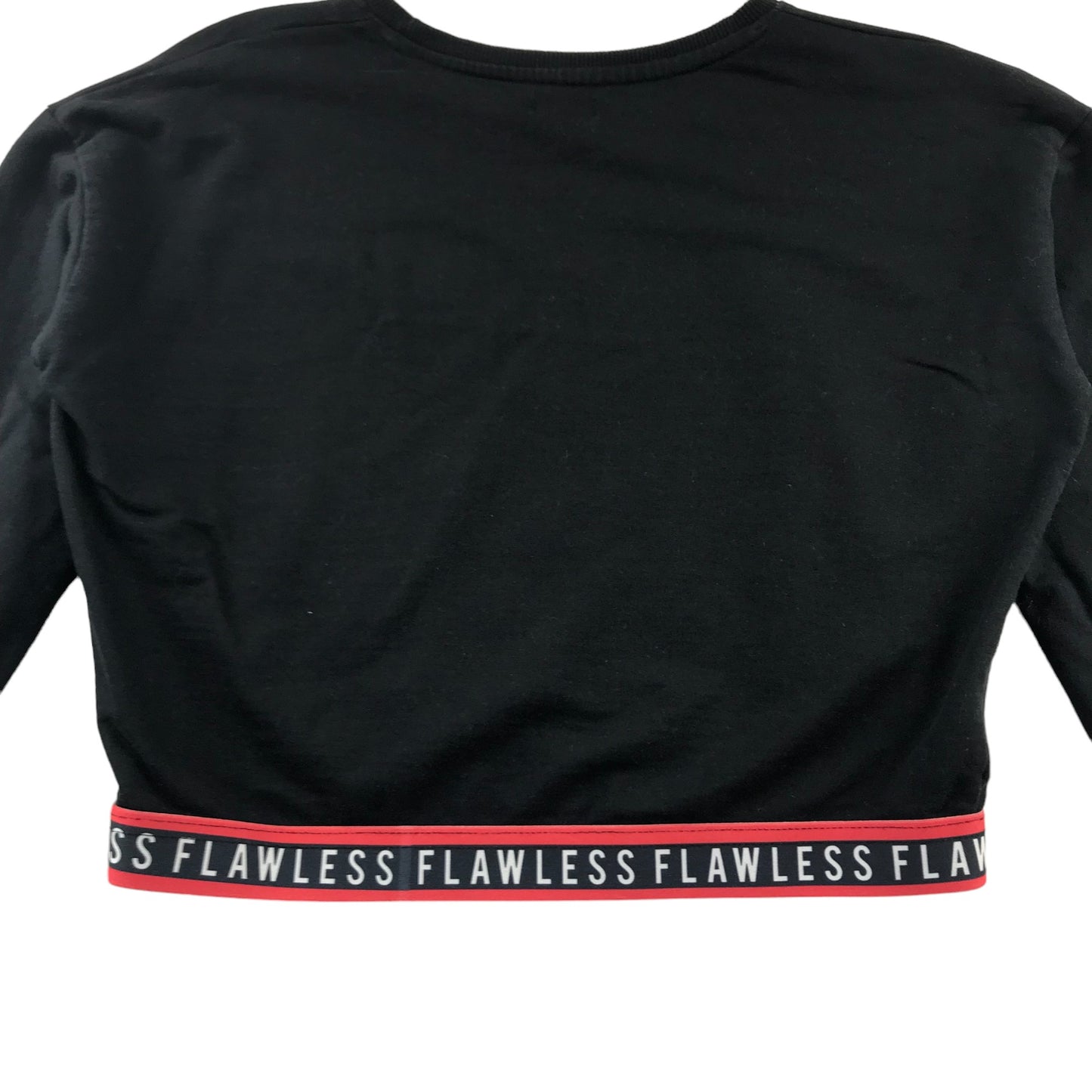 Studio Sweater Age 12 Black Cropped Couture Flawless Elasticated Waistband Cotton