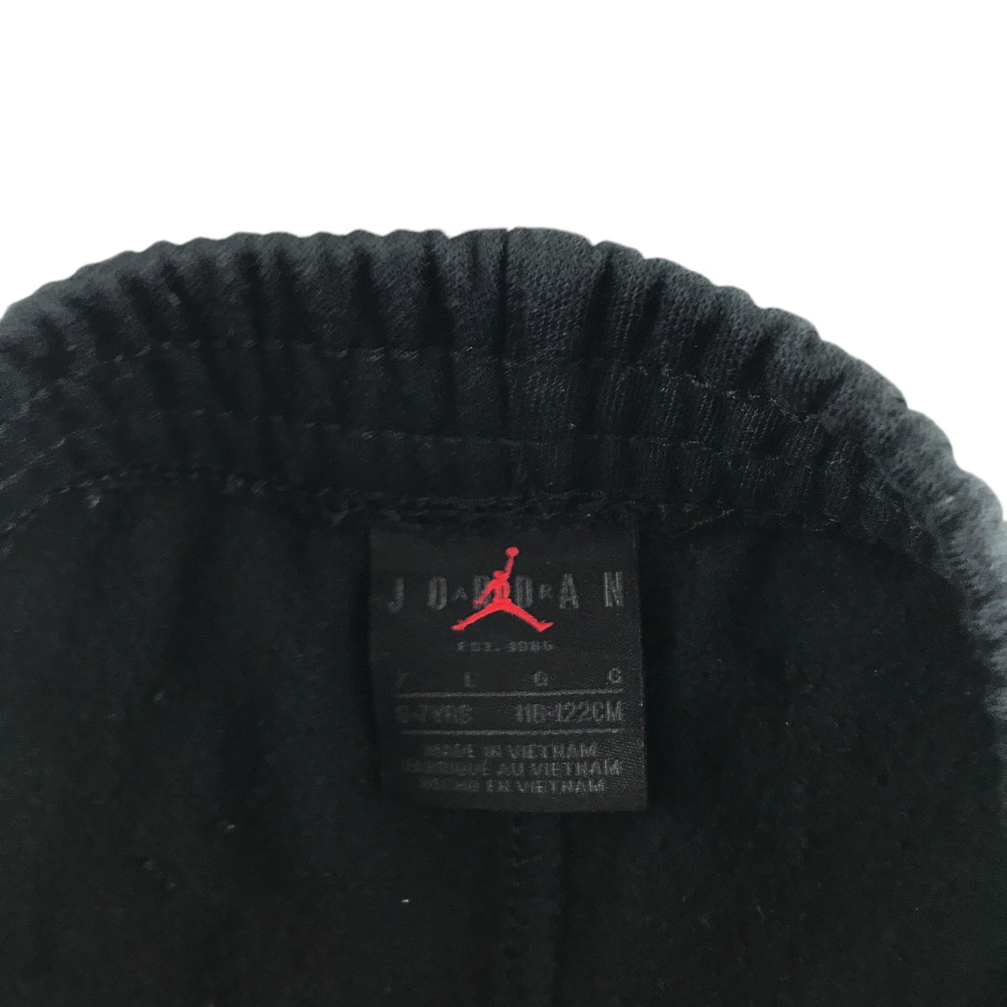 Jordan joggers 6-7 years black jersey with elasticated waistband
