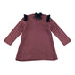Debesos dress 4-5 years pink with bowtie and mesh shoulders
