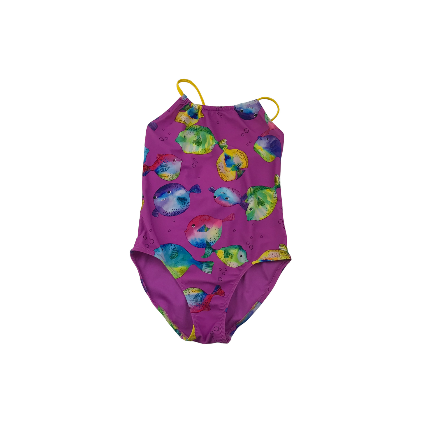 Next Purple Exotic Fish Swimsuit Age 10