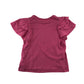F&F t-shirt 9-10 years pink butterfly cap sleeve plain cotton