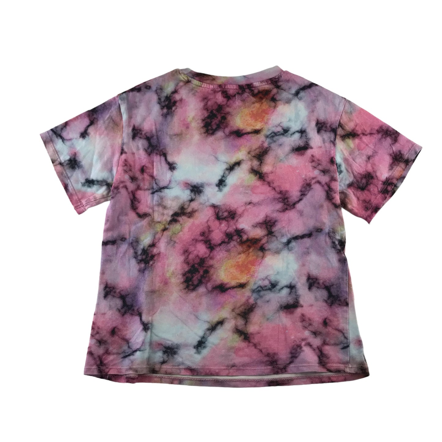 Next t-shirt 9-10 years pink tie dye Day Dream print short sleeve cotton