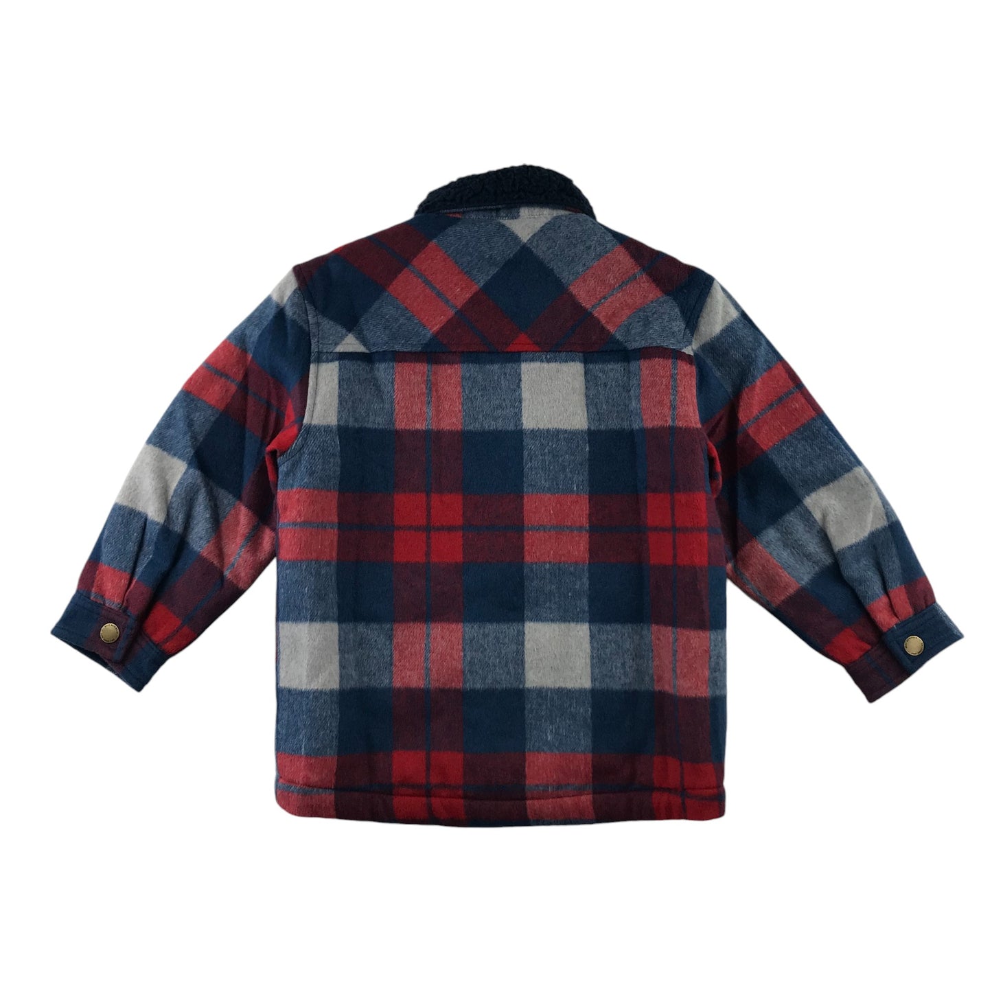 Next fleece jacket 5-6 years red and navy checked shacket