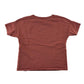 Nutmeg t-shirt 9-10 years red clay short sleeve text embroidery
