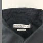 Black Shirt Mens Small Black Plain Pattern Short Sleeve Button Up