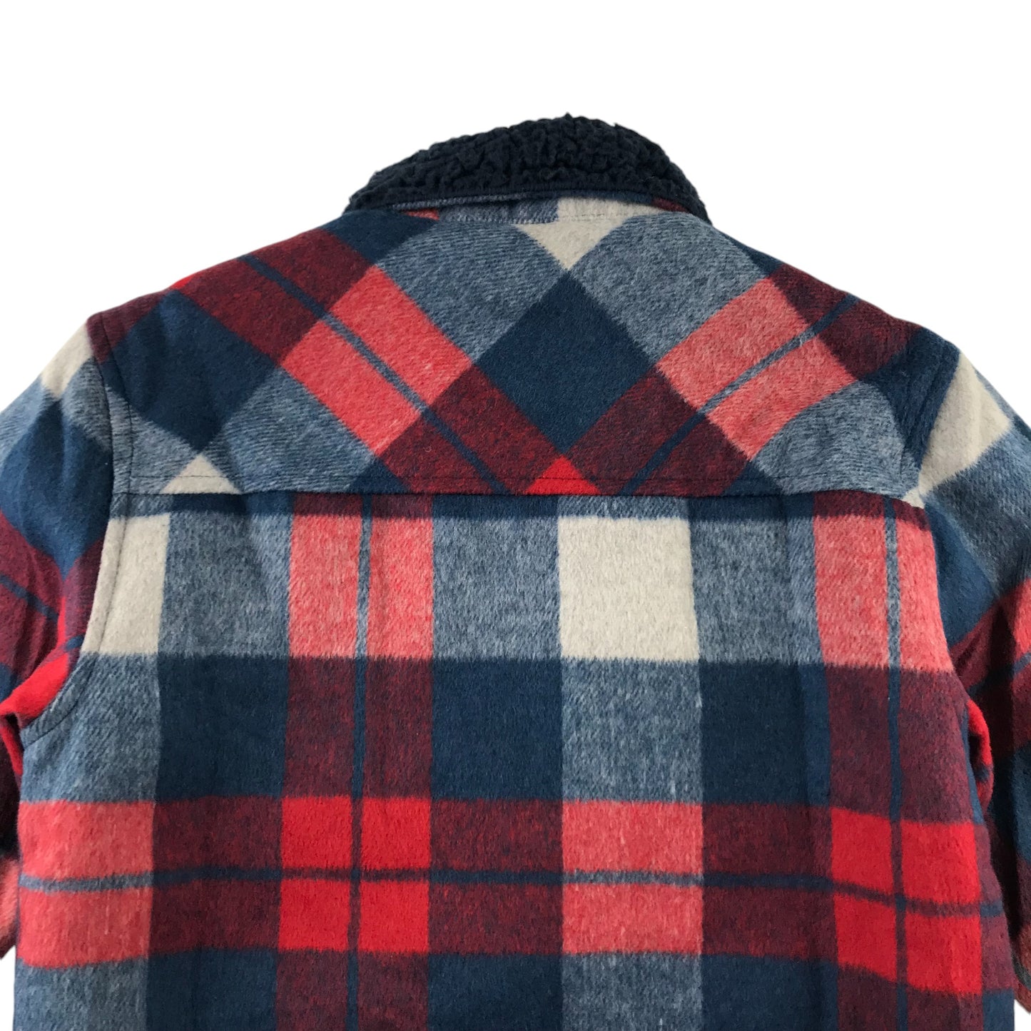 Next fleece jacket 5-6 years red and navy checked shacket