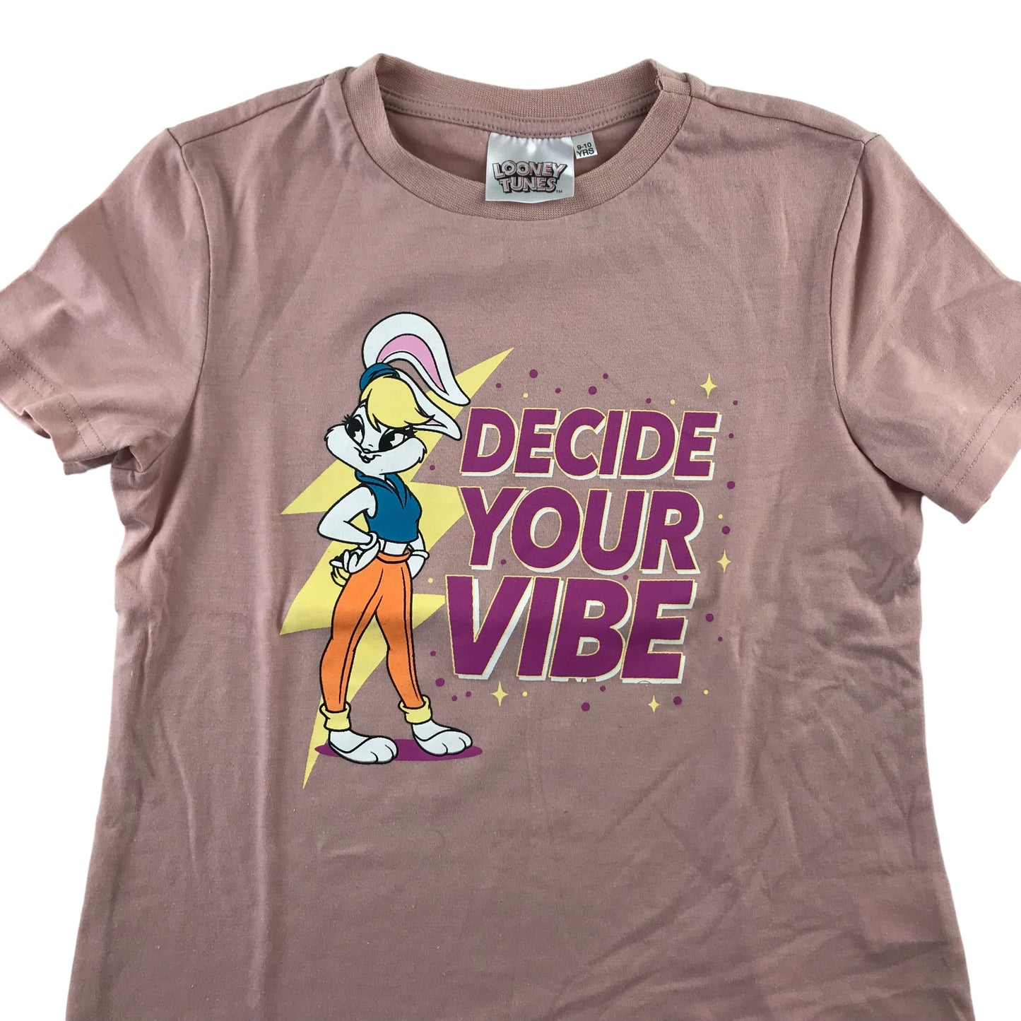 Looney Tunes t-shirt 9-10 years mauve Lola Bunny print short sleeve