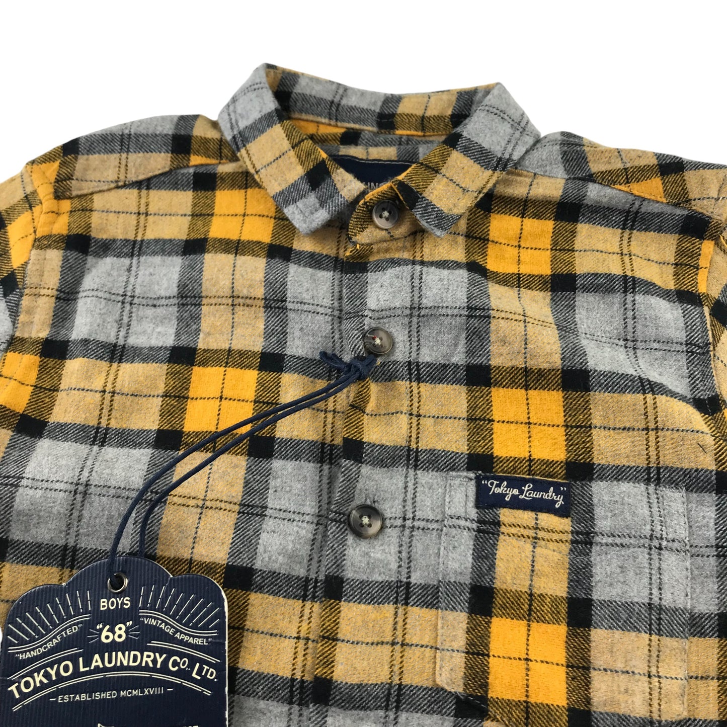 Tokyo Laundry shirt 4-5 years mustard yellow long sleeve button up