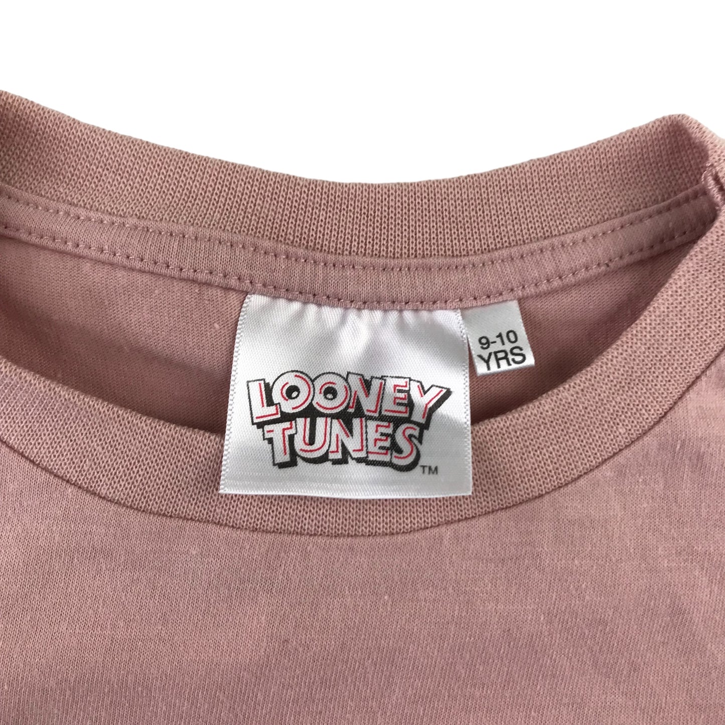 Looney Tunes t-shirt 9-10 years mauve Lola Bunny print short sleeve