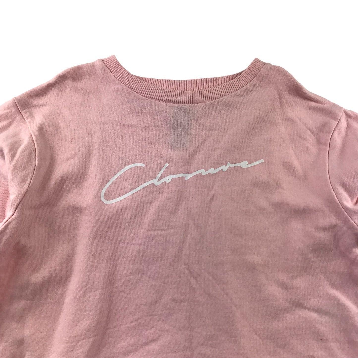 Closure London Sweater Age 12 Pink Cropped Long Sleeve Cotton