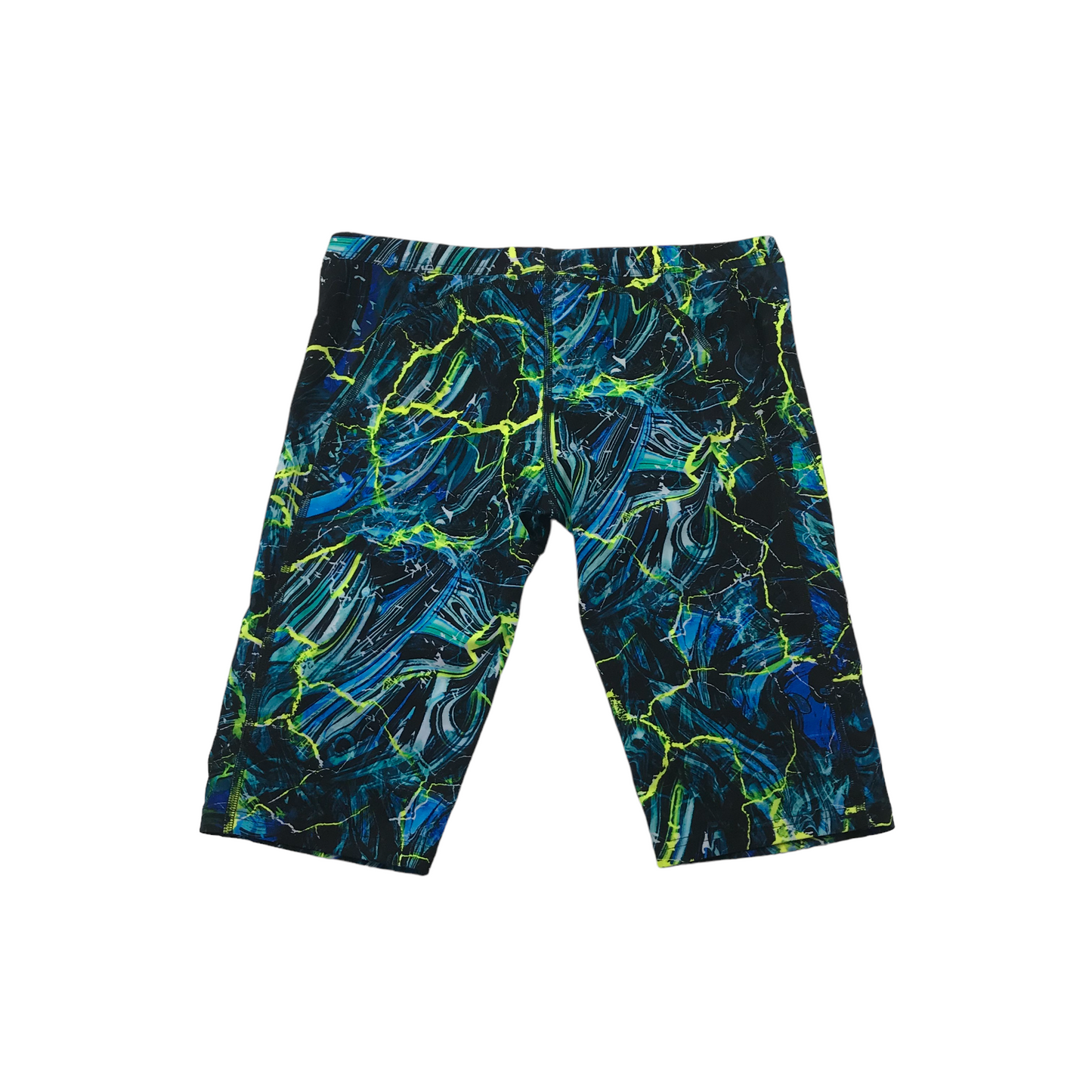 Funky Trunks Blue and Yellow Pattern Aqua Shorts Men's Size 34/M