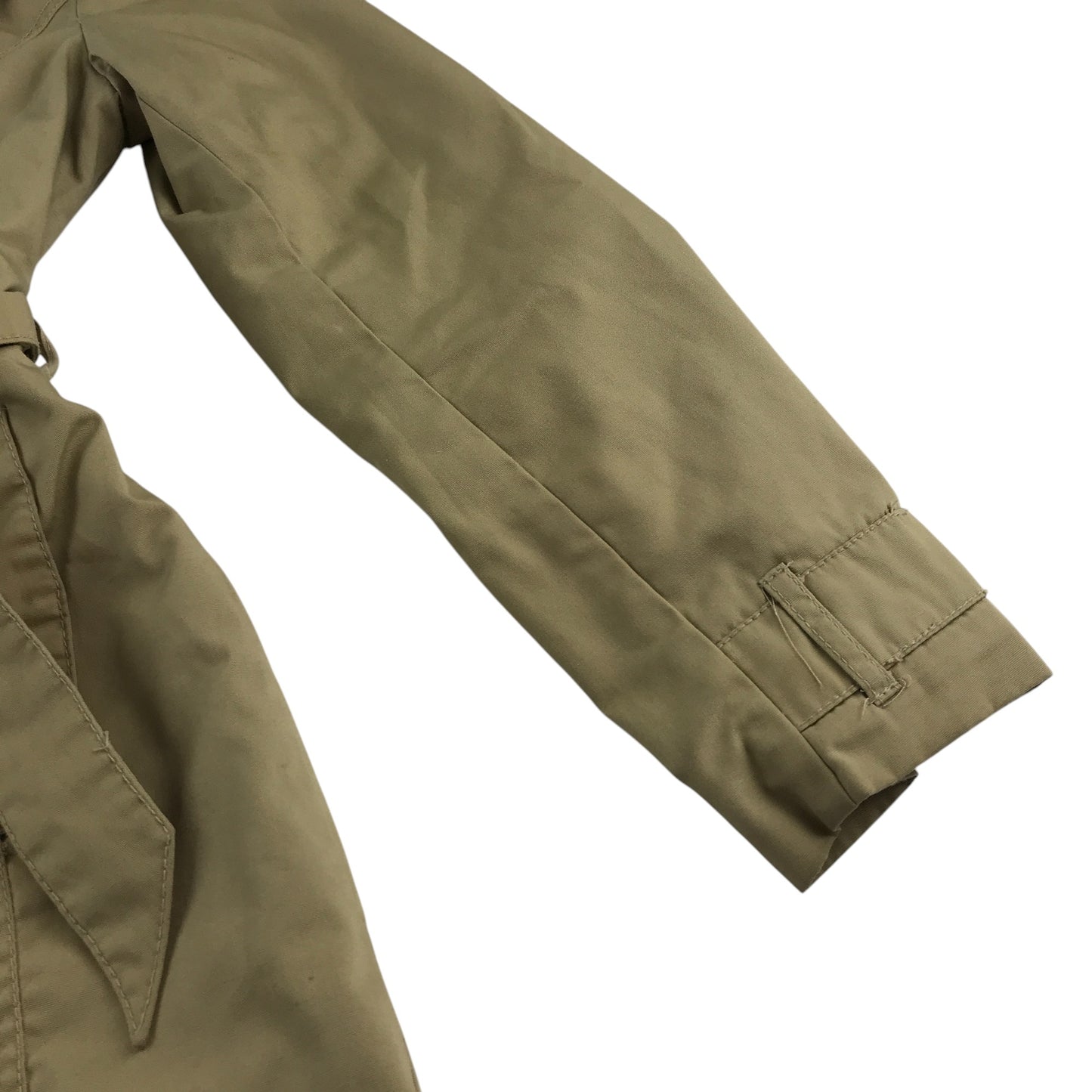 H&M coat 11-12 years beige light trench with canvas belt