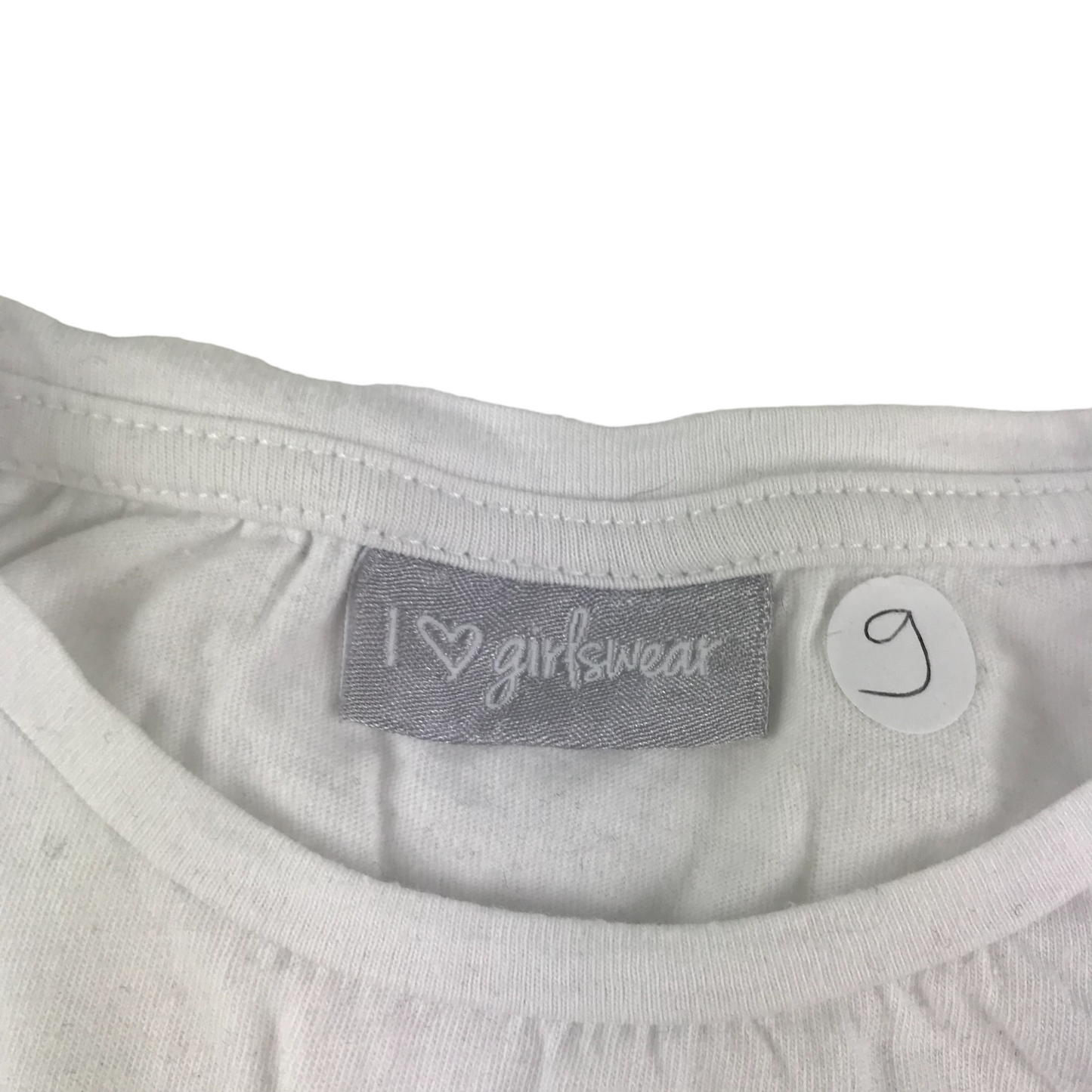 Matalan Christmas T-shirt Age 9 White Sparkle All The Way