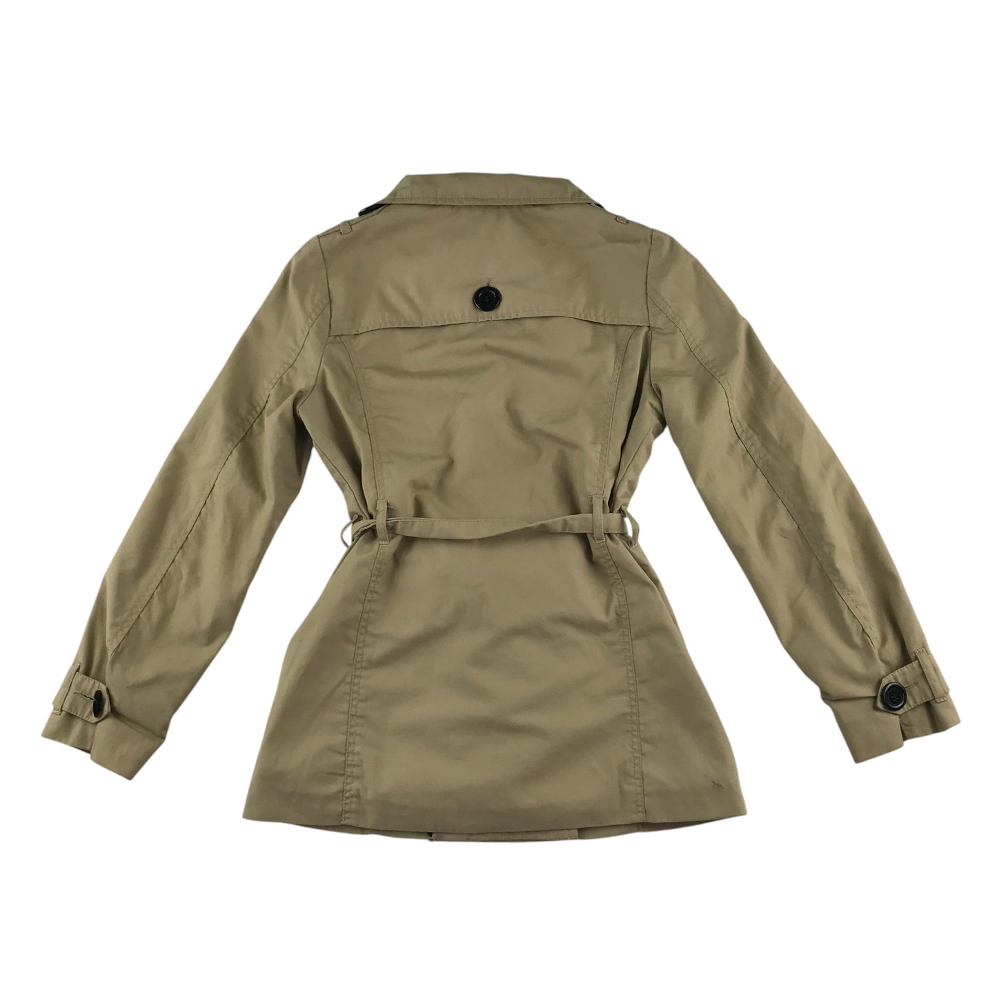H&M coat 11-12 years beige light trench with canvas belt