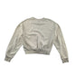 H&M Sweater Size Women XS Cream Cropped Human Being Embroidery text