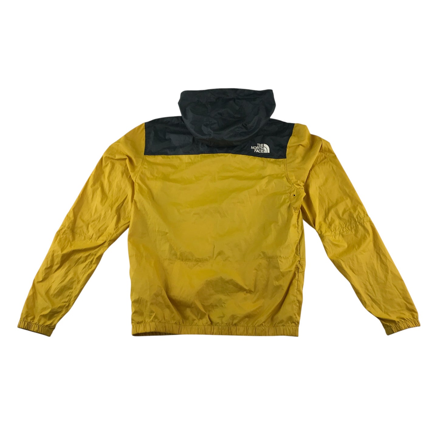 The North Face jacket men's size S yellow and black light windbreaker