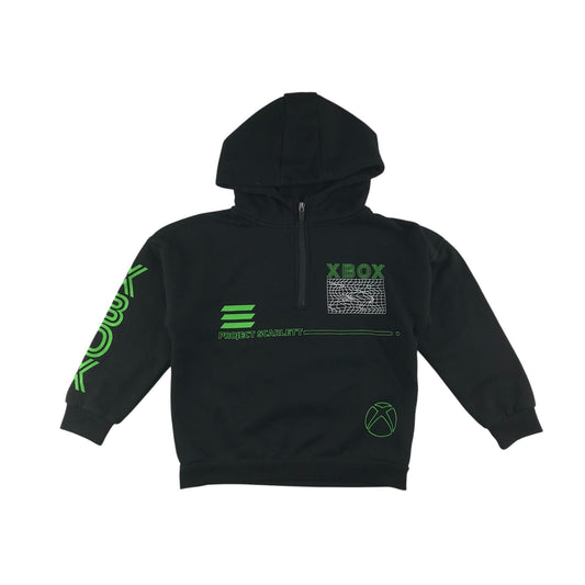 Primark hoodie 6-7 years black XBox quarter zipper