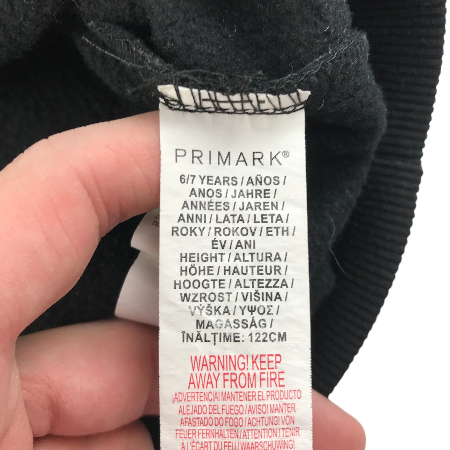 Primark hoodie 6-7 years black XBox quarter zipper