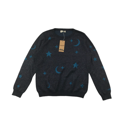 Sugarhill Black and Teal Rowena celestial Jumper Women's Size 10