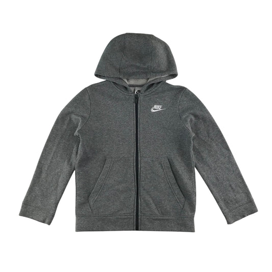 Nike hoodie 8-9 years grey full zipper long sleeve