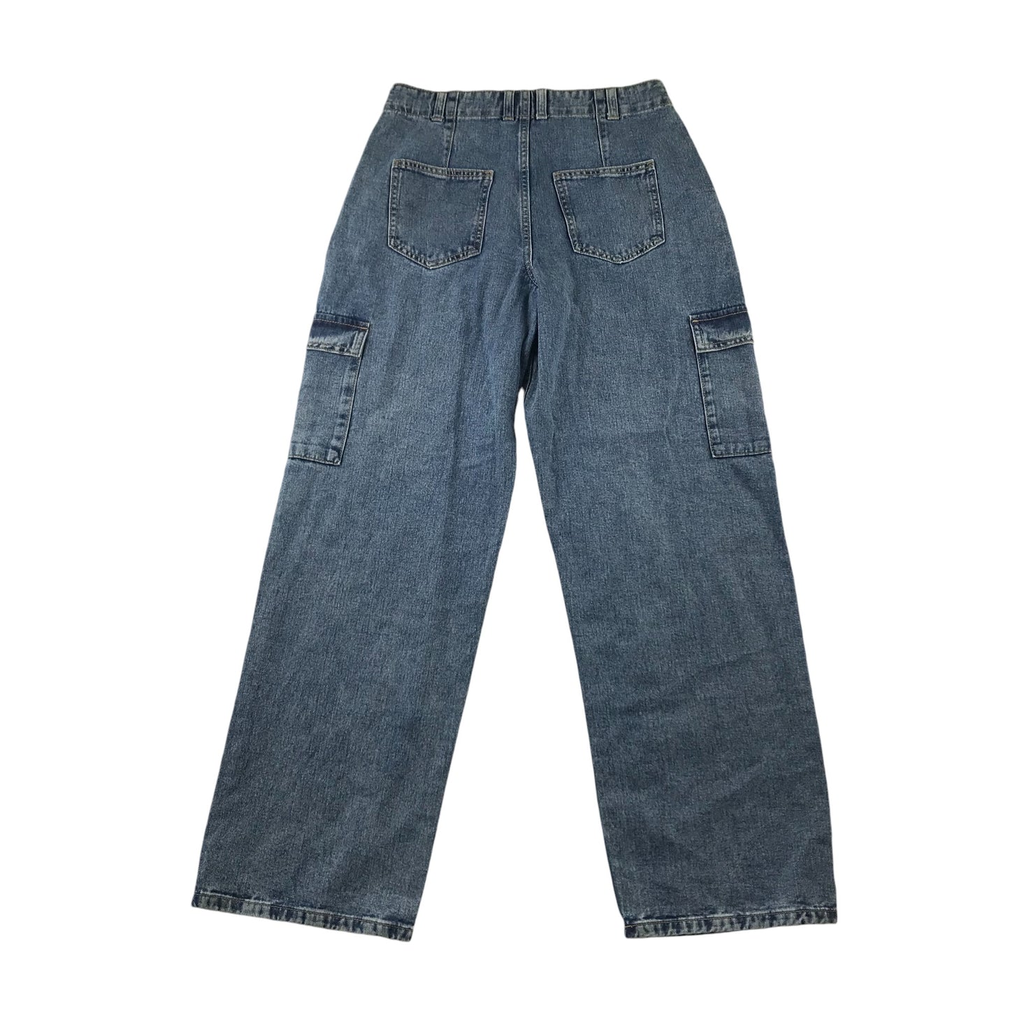 F&F jeans 13-14 years blue denim wide leg cotton