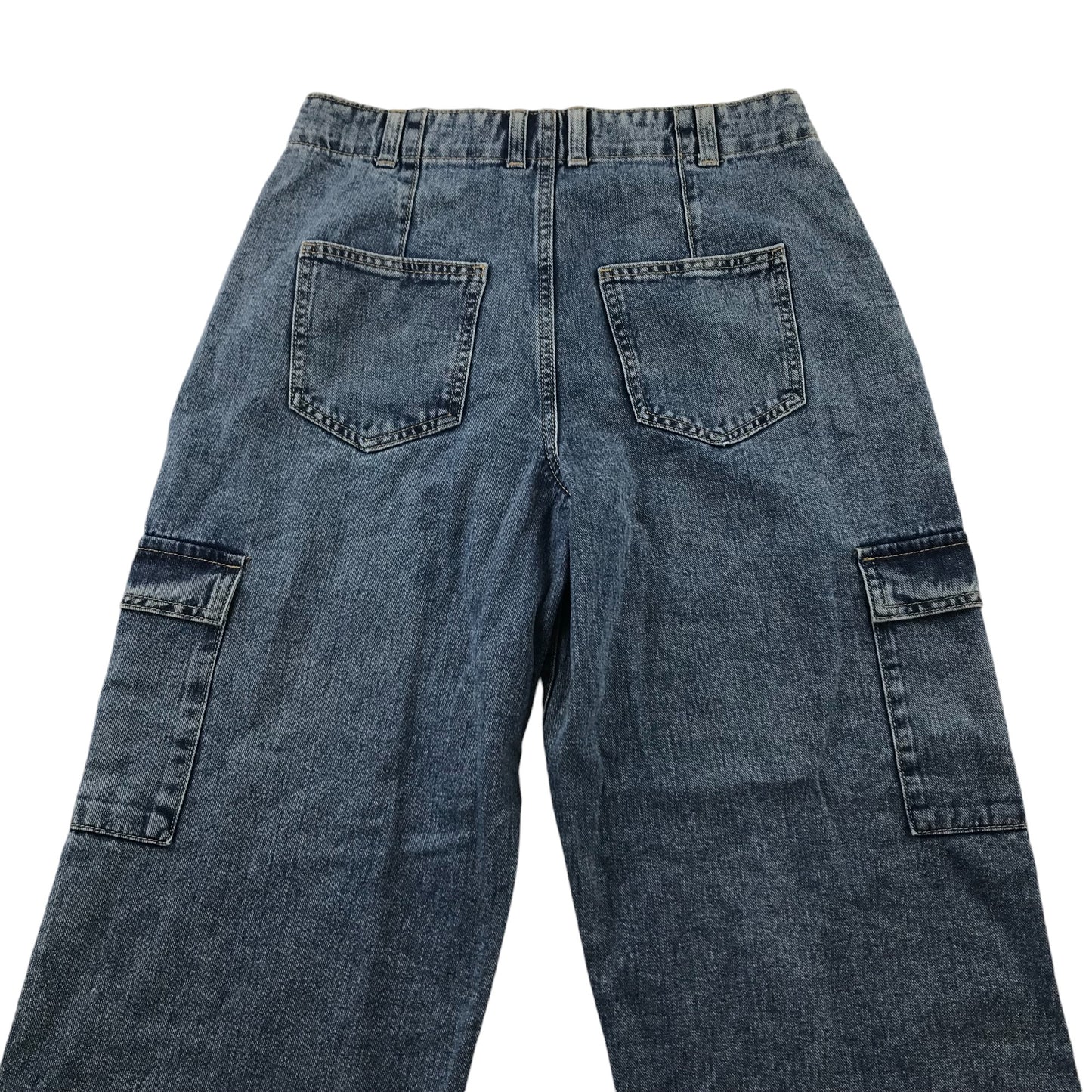 F&F jeans 13-14 years blue denim wide leg cotton