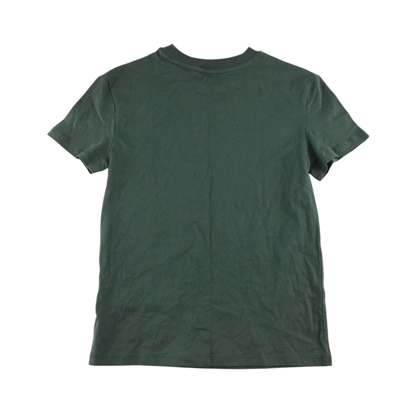 M&S t-shirt 7-8 years green short sleeve cotton