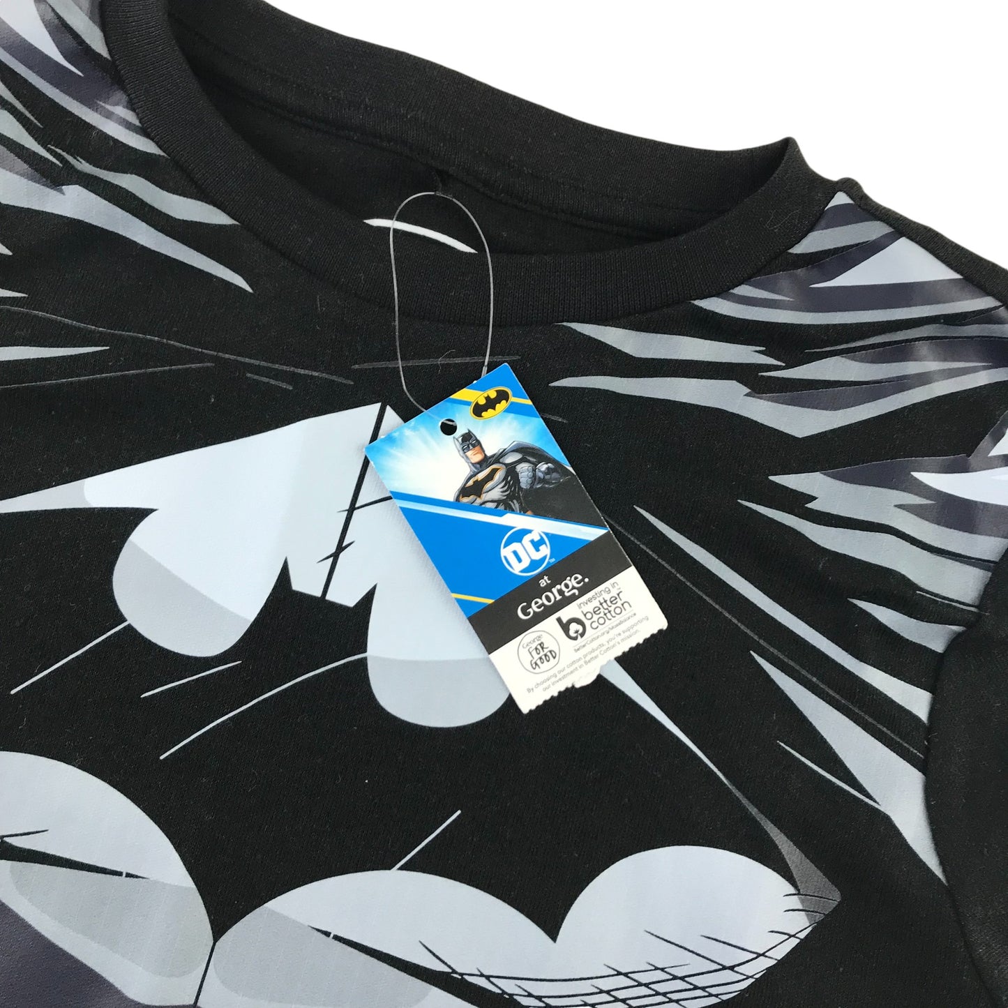 George t-shirt 10-11 years black Batman print cotton